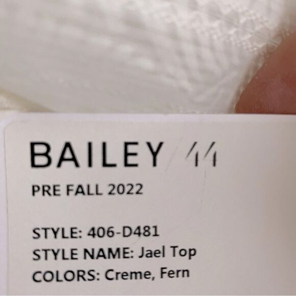 Bailey 44 Semi-Sheer Long Sleeve Cotton Top - Picture 8 of 10